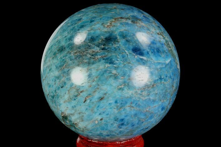 Bright Blue Apatite Sphere - Madagascar #83364